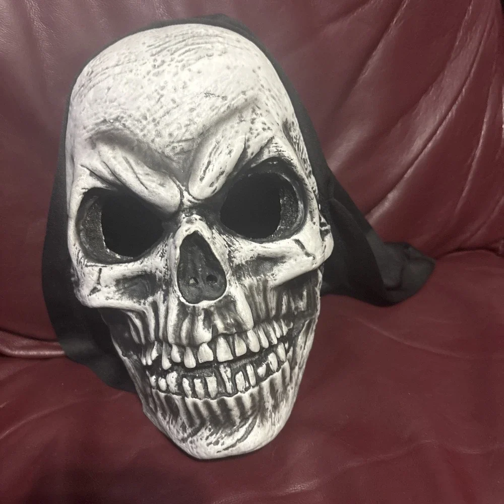 Skull Skeleton Reaper‎ Scary Halloween Costume Mask Adult